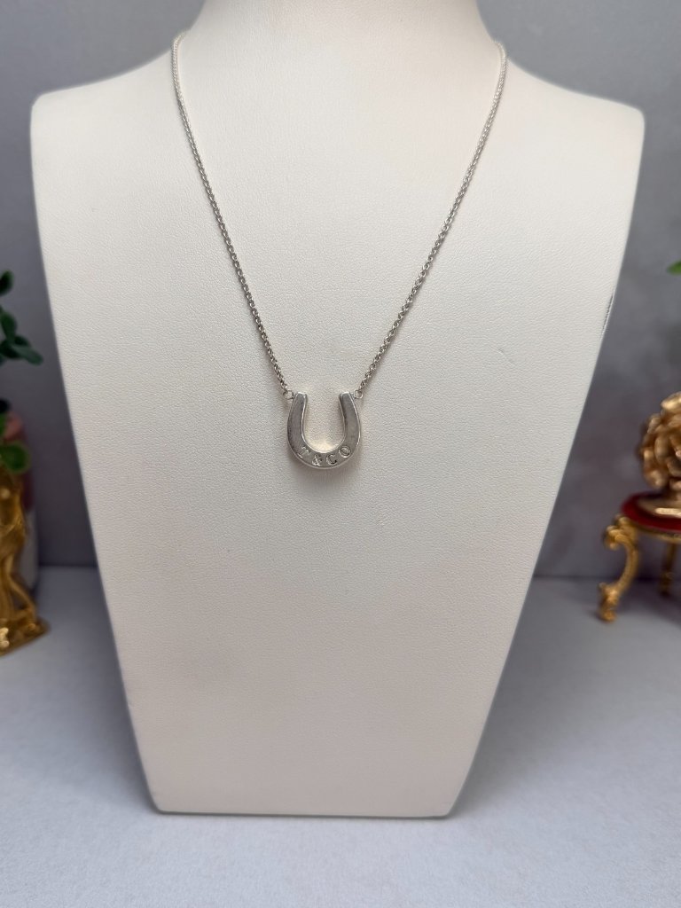 Tiffany Co Horseshoe Necklace Sterling Silver 925 Pendant 225$